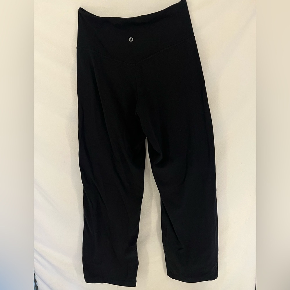 Lululemon Align Wide Leg High Rise Women's Size 6 Stretch Pants Black